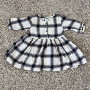 Old Navy baby girl toddler girl plaid dress size 12-18 months